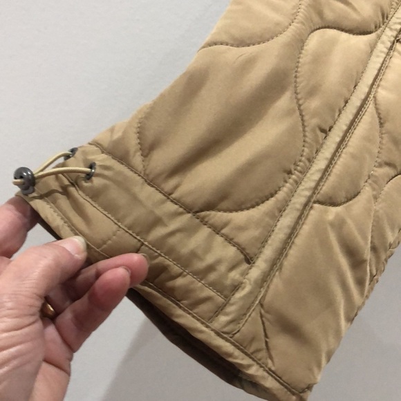 Lucky Brand tan quilted coat Large New with Tags - Picture 6 of 10
